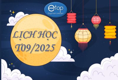 LỊCH HỌC THÁNG 09/2025